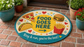 Food Goes Here doormat - Place Food Here food delivery mat