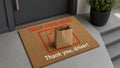 Drop Food Here doormat - Place Food Here food delivery mat