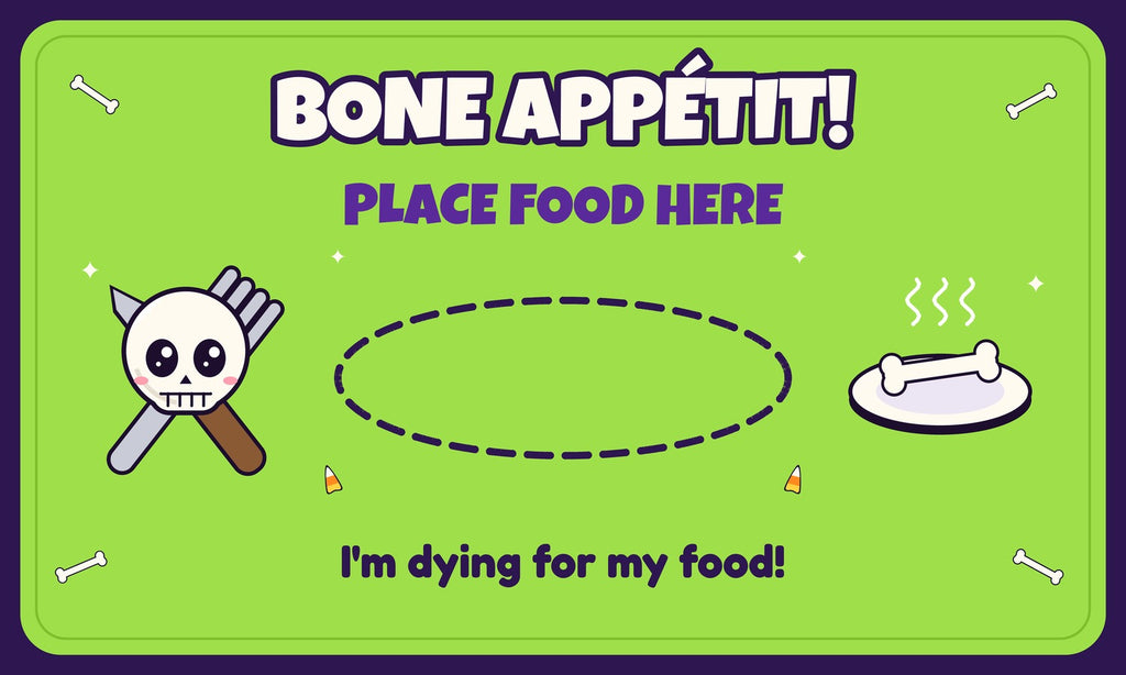 Bone Appétit Halloween limited edition doormat design