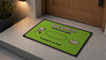 Bone Appétit Halloween limited edition doormat on a porch - Place Food Here mat
