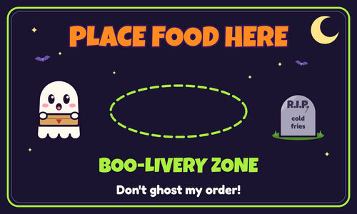 Boo-livery Ghost Halloween limited edition doormat design