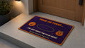 Trick or Treat Halloween limited edition doormat on a porch - Place Food Here mat