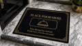Fine Dining doormat - Place Food Here food delivery mat